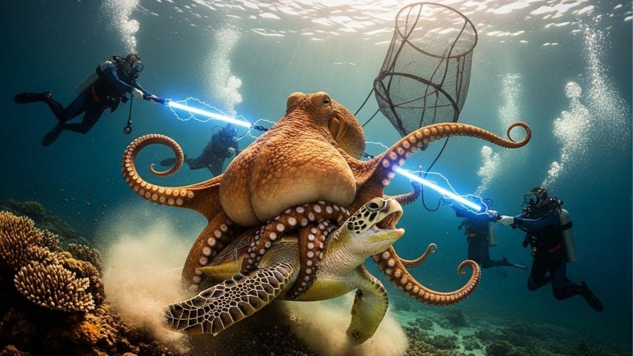 Brave Heroes Save Sea Turtle From Giant Octopus Attack | Wild Salvation Part 01