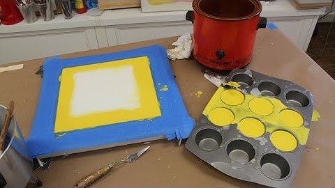 Sunday Morning In The Studio #1, Working with Encaustic.