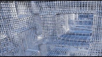 Unreal Engine 5 - Wireframe model huge scene