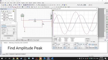 Multisim   How to find T, Delta t & Phase Angle