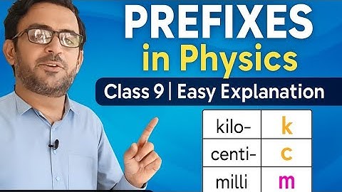 Prefixes / Class 9th Physics /With Examples/ PhysicsWithSamiullahSST 