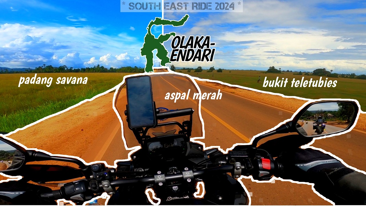 Pemandangan keren di rute Bombana, Touring Kendari Honda CB500X