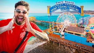 FUI EM TODOS OS BRINQUEDOS DO PÍER SANTA MONICA EM LOS ANGELES!! 😱🎢🎡 “ igualzin GTA “