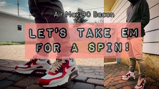 ALL ABOUT AIR MAX 90 BACON | SIZING, FLAWS, ON-FEET, ETC.