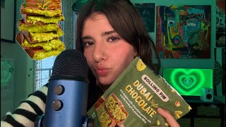 [ASMR] EATING DUBAI CHOCOLATE 🍫, MOUTH SOUNDS, RAMBLING