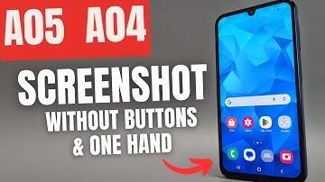 Samsung Galaxy A05 / A04 - How to Take Screenshot without Buttons & Only One Hand ( 2 Ways)