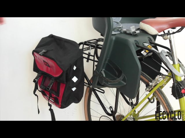 Hooodie dossier sur porte bagage pour siège enfant vélo