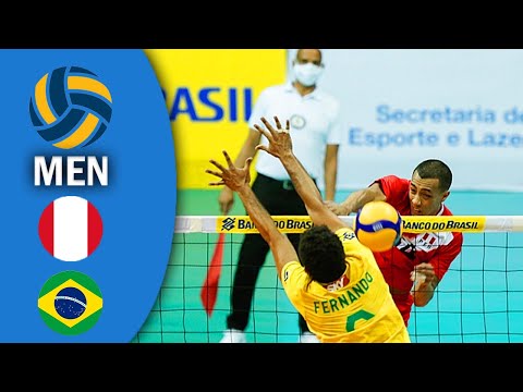 PERU vs BRASIL - Full Match | Men&#39;s Volleyball Sudamericano de voley masculino 2021