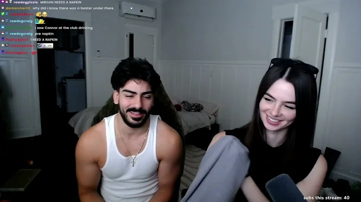 Connor is super Giddy everytime Morgan Kisses him