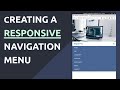 How to create a simple animated responsive navigation menu, with HTML, CSS, ad JavaScript