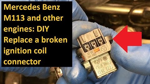Mercedes M113 Replace Ignition Coil Electrical Connector MB 203 545 3028 (W163 W164 W203 W220 W215)