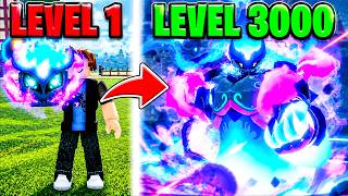 Noob To MAX LEVEL With GAS Fruit In Bloxfruits!