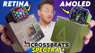 Crossbeats Spectra + Smartwatch | Retina AMOLED Watch with calling | 500mb Music Storage