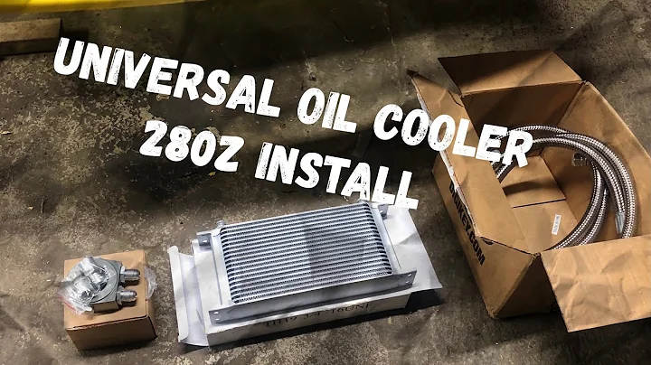 280z gets eBay oil cooler installed