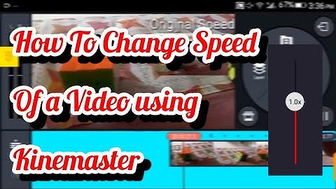 How to Increase speed of any video || Kinemaster Tips and Tricks ||