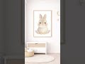 Baby Hase Wandbild 🐰 | Printable Kinderzimmer Deko