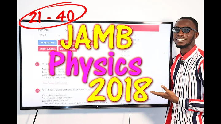 JAMB CBT Physics 2018 Past Questions 21 - 40