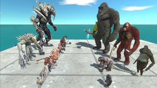 Infernals Monster X Team vs King Kong Team -  Animal Revolt Battle Simulator screenshot 1