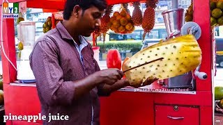 PINEAPPLE CUTTINE | KALVA STATION | MUMBAI STREET FOODS | STREET FOODS IN INDIA