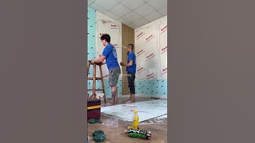 Thi công tấm Kosmos vân đá màu trắng trơn