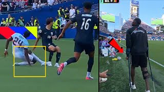😢 Amadou Onana Horrible Knee Injury during Belgium vs USA FIFA WORLD CUP 2026