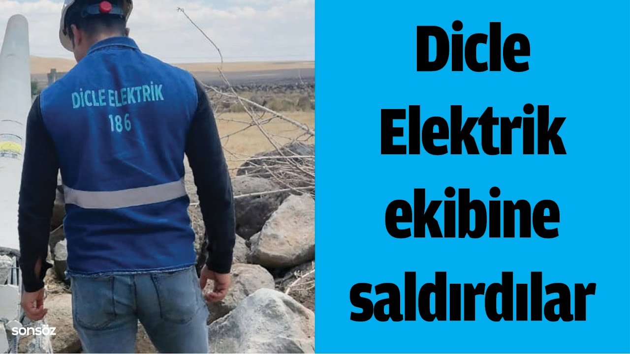 Dicle Elektrik ekibine saldırdılar