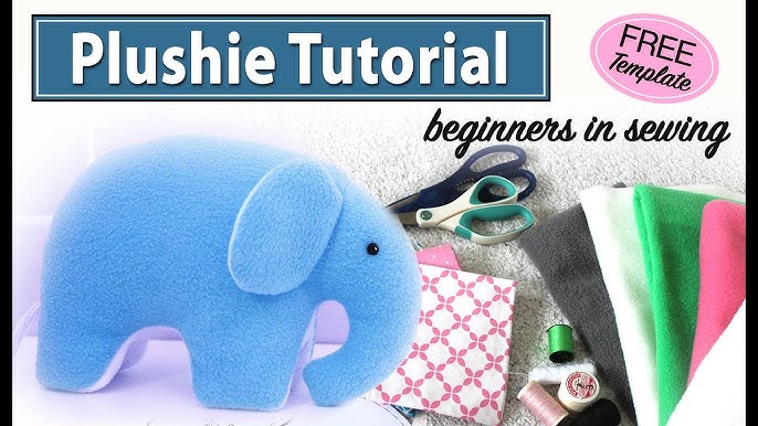 how-to-sew-an-elephant-adorable-sewing-tutorial-beginners-plushie-stuffed-animal-youtube