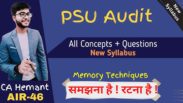 Audit of PSU | CA Final Revision | Free Fastrack - Public Sector Undertaking