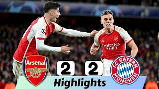 Arsenal Vs Bayern Munich 2 2   All Goals \& Extended Highlights    UEFA Champions League 2023 24