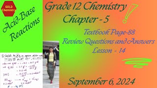 Grade12 Chapter-5 page 88 review Questions and Answers