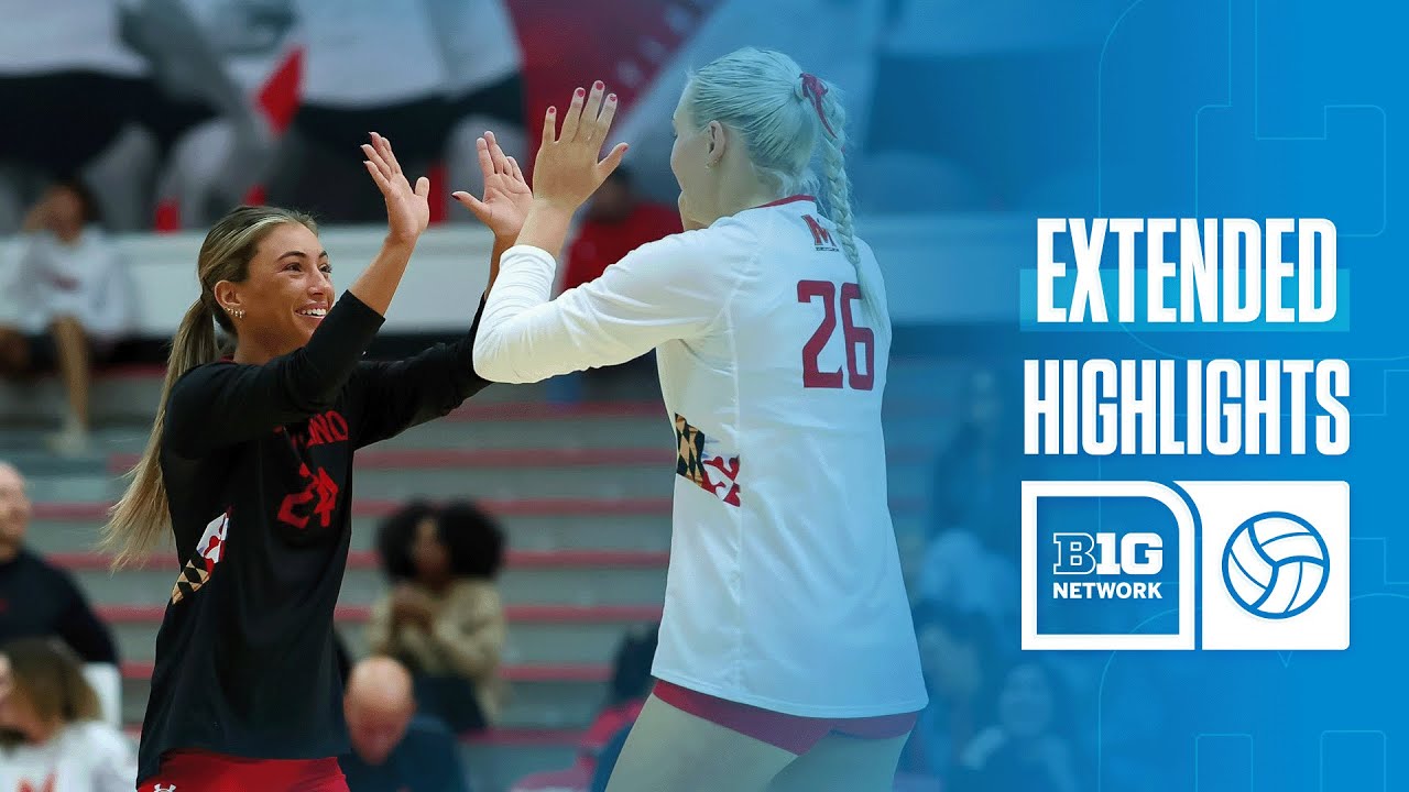 Washington at Maryland | Extended Highlights | Big Ten Volleyball | 11/26/2025