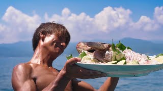 Scorching Summer Sea! Aged Grouper Hot Pot on Fishing Boat | Japanese Fisherman's Aging Skills