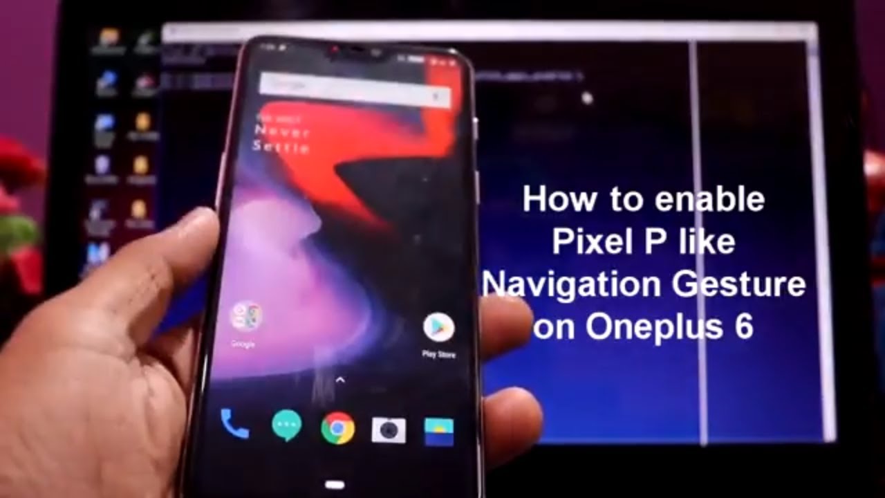 android p navigation gesture on oneplus 6 [Hindi] - YouTube