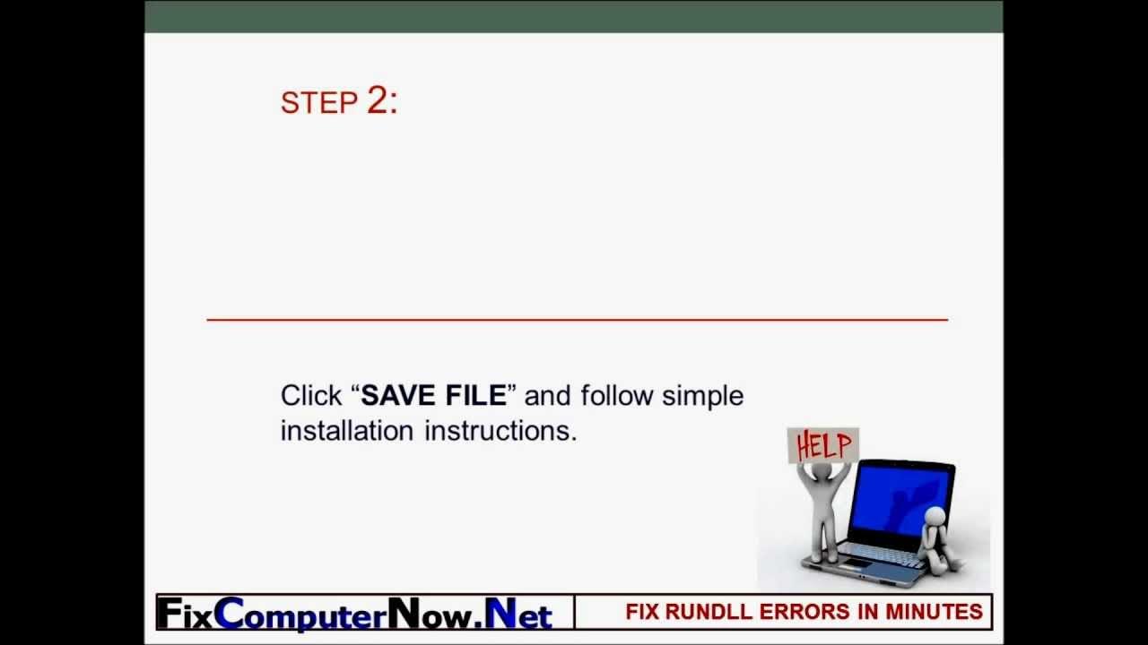 How to Fix RUNDLL Errors? YouTube