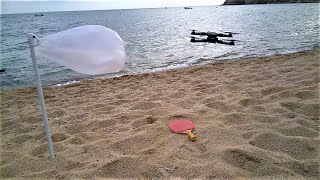 Flying Mavic Clone Eachine E58 Drone (aka DroneX Pro) in Windy Weather in Three Speed Modes. Demo.
