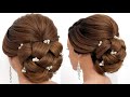 Cute hairstyles for medium&long hair | Hair inspiration | Bridal hairstyle tutorial | Messy low bun