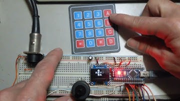 Testing another MIDI controller: Arduino, keypad, rotary encoder, ssd1306 OLED, Roland SC-55