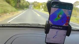 KerberosSDR Radio Direction Finding: Heatmap + Auto Navigation to Transmitter Location Demo 2