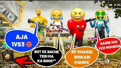 🤑 RANDOM CONQUEROR BOY CALL ME NOOB AND I CHALLENGE FOR TDM ROOM 1v1 |PUBG MOBILE |PART 1 |