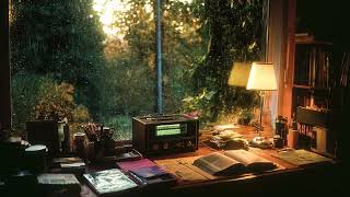 Nostalgic Desk Ambience 📼🌧️ Soft Cassette Hiss & Rainy Window for Relax, Study & Sleep screenshot 2