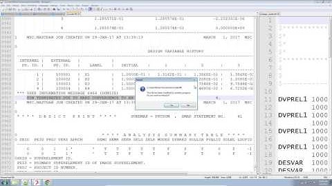 How to run and optimization with MSC Nastran SOL 200 Optimization