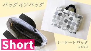 ダイジェスト】ファスナー仕切りの付いたバッグインバッグの