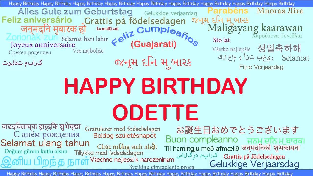 Odette Languages Idiomas Happy Birthday Youtube