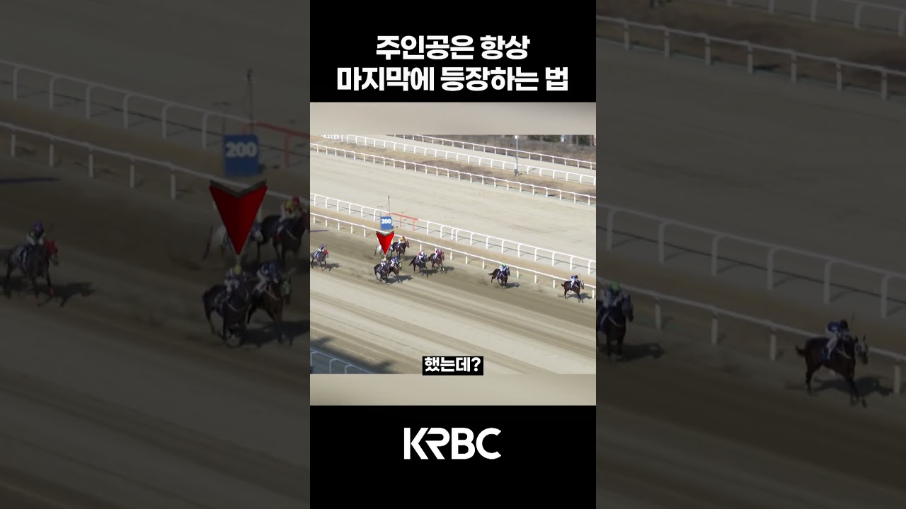 주인공은 항상 마지막에 등장하는 법이지  #shorts #경마방송 #기수 #경주마 #경마 #KoreaHorseRacing