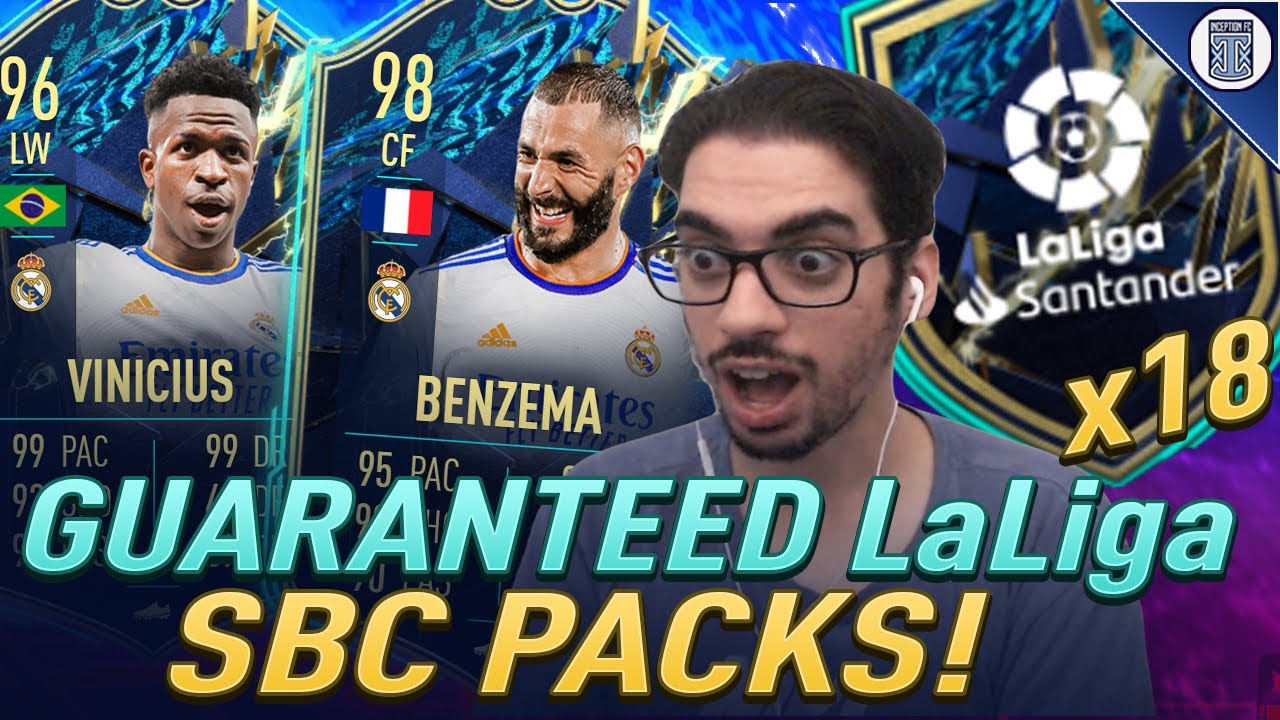 x18 GUARANTEED LaLiga TOTS UPGRADE SBC PACKS! LALIGA SANTANDER  - FIFA 22 ULTIMATE TEAM
