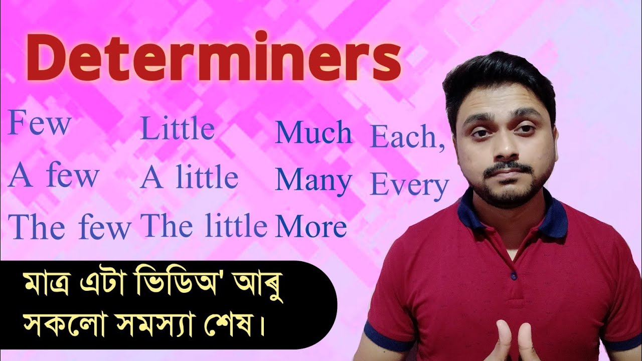 Determiners | English Grammar | Few, Little, Some, Any, Many, Much, More, Each |Your can learn