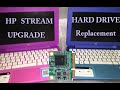 How To UPGRADE HP STREAM Hard Drive 11 13 14 11-d 11-p 11-r 13-C 14-Z X360 Pro G3 G2 Touch SSD RAM