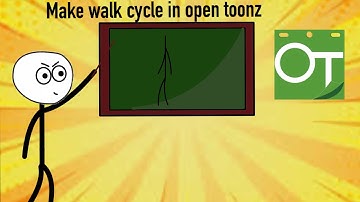 How to make Walk cycle | learn open toonz with PropaneZ | ANIMATION | In opentoonz | PC | TUTORIAL