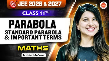 Parabola - Standard Parabola & Important Terms 🔥| JEE 2026 | Class 11 | Namrata Ma’am