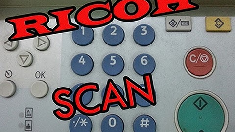 How to Scan on the Rioch MP 161 /171 / 171 SPF /201 To Folder